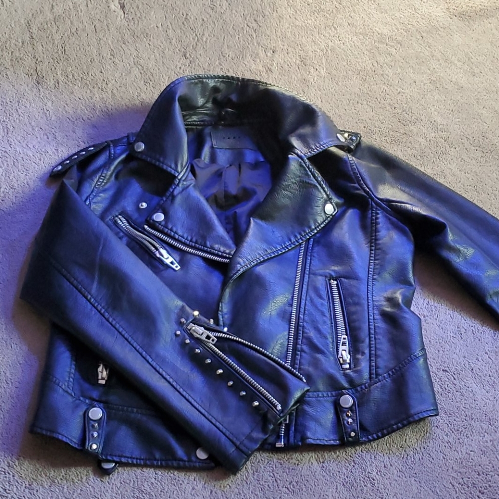 Real Leather Biker Jacket - image 3